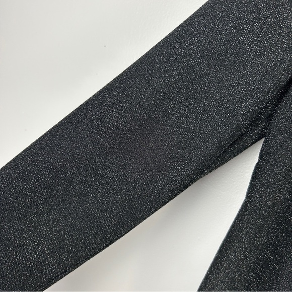 Misook Classic Sparkle Twist-Detail Long-Sleeve Tunic Top Medium Black - Picture 8 of 14